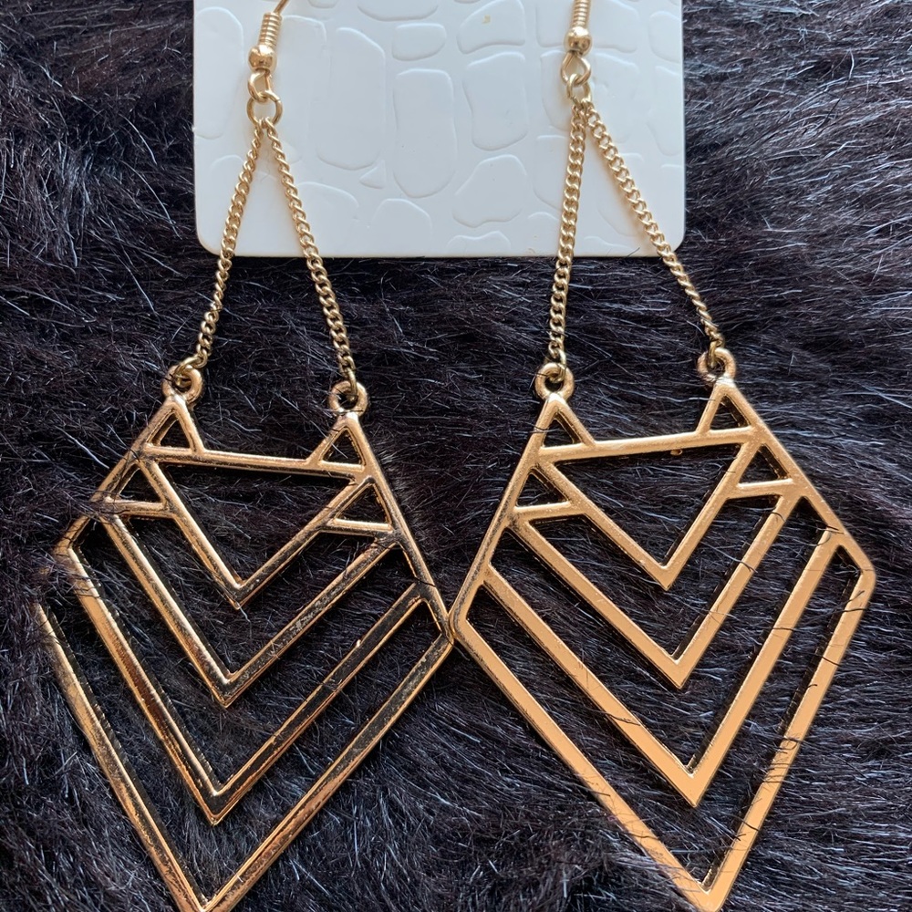 Gold earrings - Picture 2 of 5